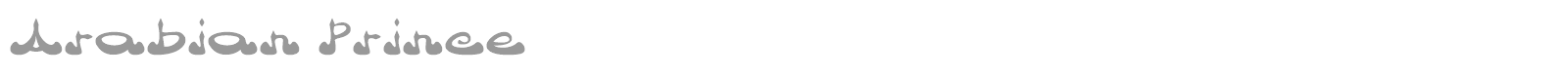 Arabian Prince font preview